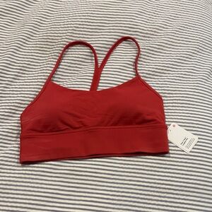 Flow Y Nulu Lululemon Athletica Red Sports Bra